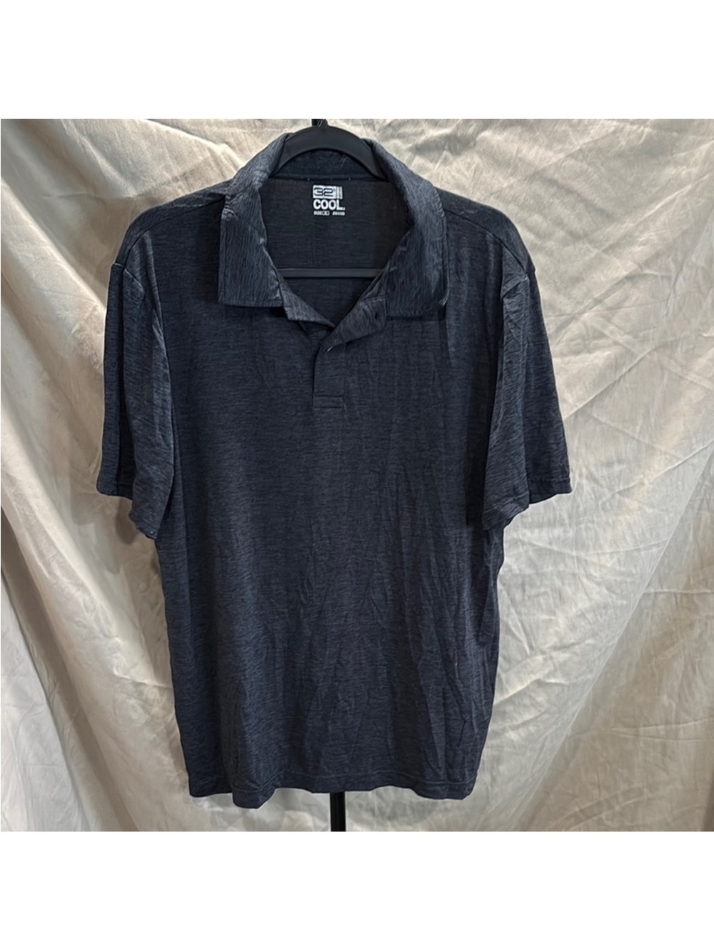 COOL Men's Short-Sleeve Polo in Charcoal